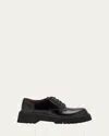 Gucci Thea Leather Web Derby Loafers 